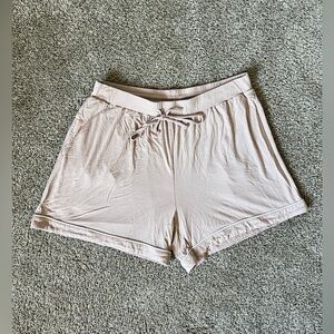 Cozy Earth Womens Bamboo Stretch Knit Pajamas Shorts - Blush - XXL